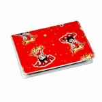 Betty Boop Lenticular ID Card Holder with vinyl insert of six frosted pockets, Changing Image Pattern, Red
