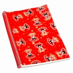 Betty Boop Lenticular Ultra Spacious Spiral Bound Notebook, 6”x9”, College Ruled, 200 Pages, Changing Image Pattern, Red