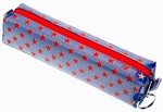 3D Lenticular Pencil Case, GLOBO, Stars,  Red, White, Blue