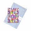 Lenticular Business Card Holder with two pockets: Size 3”x4-1/4” closed, , White, Red