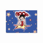 Betty Boop Lenticular Postcard 4”x6” , Glowing Stars, Red