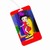 Betty Boop Lenticular Luggage Tag with Clear Plastic Loop, Abstract 3D Image, Red