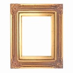 Golden Solid Wood Picture Frame, FR-B7555-FERMO