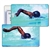 Lenticular Standard Luggage Tag with Clear Plastic Loop, Animated Olympic Swimmer LT01-219