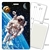 Lenticular Standard Luggage Tag with Clear Plastic Loop, 3D Astronaut Floating in Space LT01-402