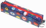 3D Lenticular Pencil Case, GLOBO , International Country Flages, Blue