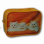3D Lenticular Roma Purse, 3D Image, 3 cute White Cats, TP-304-ROMA