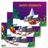 Happy Holiday, Lenticular animated Picture, Christmas and New Year Card, Santa Claus and Ring Dear ,  977-PC