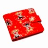 Betty Boop Lenticular Wallet with Coin Compartemt, Changing Image Pattern, Red