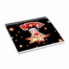 Betty Boop Lenticular Spiral Bound Notebook, 4”x6”, Blank, 144 Pages, Changing Image, Black