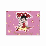 Betty Boop Lenticular  Valentine’s Day Greeting Card 4”x6”, Changing Image, PInk