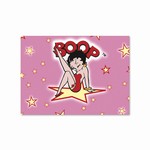 Betty Boop Lenticular Postcard 4”x6” , Changing Image, PInk