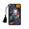 Betty Boop Lenticular Bookmark with Tassle 2”x4” , Changing Biker Girl Image, Black