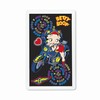 Betty Boop Lenticular Magnet with Clear Acrylic Frame 2”x4”, Changing Biker Girl Image, Black