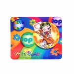 Betty Boop Lenticular Mousepad 7”x8” , 3DLenticular Guitar Girl Image, Red