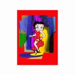 Betty Boop Lenticular Postcard 4”x6”, Abstract 3D Image, Red