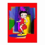 Betty Boop Lenticular Postcard Deluxe 6.5”x9”, Abstract 3D Image, Red