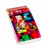 Betty Boop Lenticular Mini Spiral Bound Notebook, 2”x4”, College Ruled, 200 Pages, 3D Movie Star Mosaic Image, Rainbow