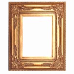 Golden Solid Wood Picture Frame, FR-B9746-JESI