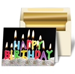 3D Lenticular Greeting Holiday Card Happy Birthday Candle