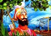 3D Lenticular Hindu Picture Archery Man