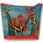 Lenticular Purse, 3D Lenticular Image, Butterfly and Flowers, I-001-Pavia