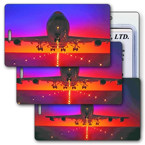 2 Pack 3 Designs 3D Amazing Moving Lenticular Luggage Tags 