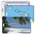 Lenticular Standard Luggage Tag with Clear Plastic Loop, Flip Desert Island Paradise & Map of Hawaii LT01-226