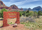Sedona Sign Founded 1902 - Sedona, AZ - Arizona Lenticular 3D Postcard