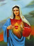 3D Lenticular Picture / Poster 10.5" X 13.5" - SACRed HEART/MARY