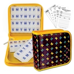 Pill Vitamins Organizer yellow butterflies