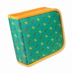 Lenticular CD DVD Case / Wallet (Holds 24), Changing Image Pattern, Green, Yellow, Rianbow, Butterfly, R-019G-CD24
