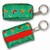 3D Lenticular Key Chain, Key Ring, Lipstick Case, Coin Purse, Changing Image Pattern , Red, Yellow Butterfly, Green, R-019G-Globi