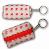 3D Lenticular Key Chain, Key Ring, Lipstick Case, Coin Purse, Changing Image Pattern , 3-D Moving, Red Dots, R-041-Globi