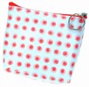 3D Lenticular Coin Purse - Pavia, with YKK Zipper, 3D Moving Dots, Red