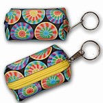 3D Lenticular Key Chain, Key Ring, Lipstick Case, Coin Purse, Changing Image Pattern , Rainbow Color, Moving Wheels, R-052-Globi
