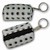 3D Lenticular Key Chain, Key Ring, Lipstick Case, Coin Purse, Changing Image Pattern , White, Black Moving Dots, R-070-Globi