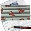  Lenticular Check Book Cover, 3D Ted Bear , Silver