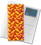 3D Lenticular 4”x10” Business Card File (Holds 128)  BF128 , Love Hart  Red, Yellow