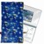 3D Lenticular Check Book Cover, 3D Whire Dogs , Snuppy, Blue