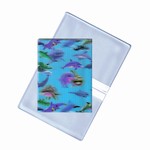 Lenticular Business Card Holder with two pockets: Size 3”x4-1/4” closed, , Blue