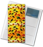 3D Lenticular 4”x10” Business Card File (Holds 128) , BF128 , DINOSOURS,  Yellow