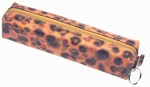 3D Lenticular Pencil Case, GLOBO, Leopard, Golden