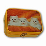 3D Lenticular Prado Purse, 3-D Image, Three Cute White Cats, TP-304-Prado