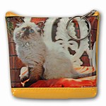 3D Lenticular Universal Purse Bag Siamese Kitty Cat Feline Chair #TP-310-PAVIA# 