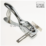 Slot Punch Guide Adjustable ID Tag Badge Puncher