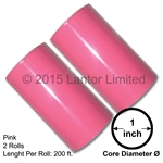 Hot Foil Stamp 2 x 200 Ft Rolls Pink 1 inch Core Diameter KINGSLEY HOWARD